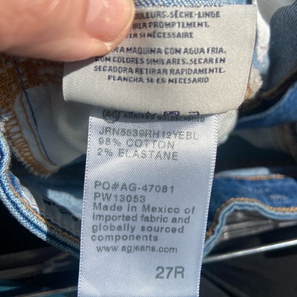 RARE! Ag Adriano Goldschmied The Kory X a line midi denim skirt EUC SZ 27 Fall! - Picture 5 of 11